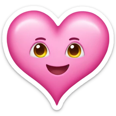Pink hearts sticker