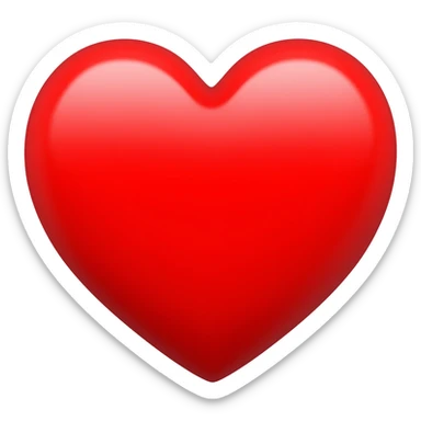 corazón rojo sticker