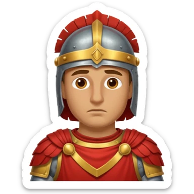 roman knight tired only head sticker