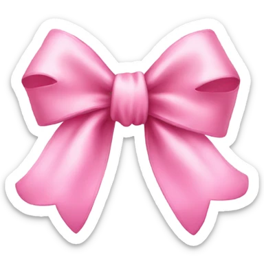 Cute pink bow sticker