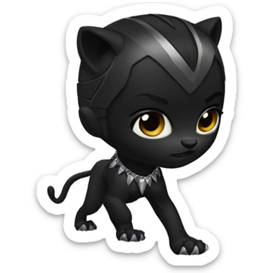 black panther sticker
