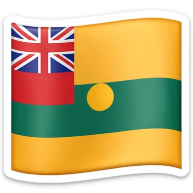 Make a emoji flag of Niue and remove the uk and replace uk with a Zambia flag sticker