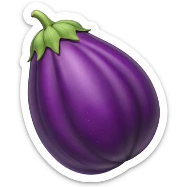 eggplant with lots of veins sticker
