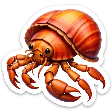 hermit crab sticker