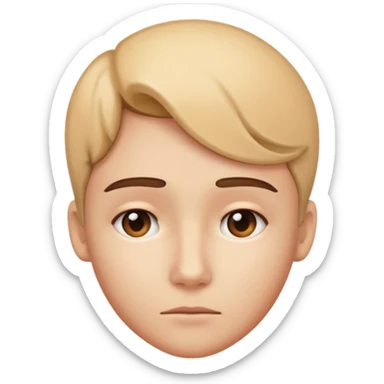 Una persona pensativa, con un signo de interrogación arriba de la cabeza sticker