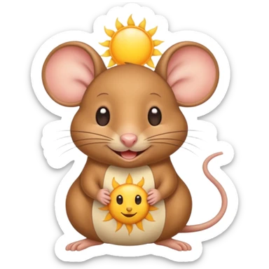 a sun ☀️ 🐭 sticker