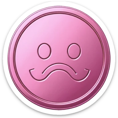 30 day sober coin that is pink  sticker