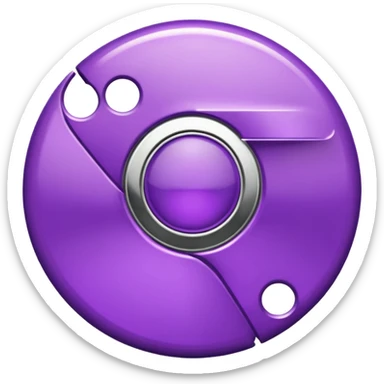 purple googlr chrome icon sticker