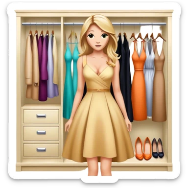 serena van der woodsens closet best quality  sticker