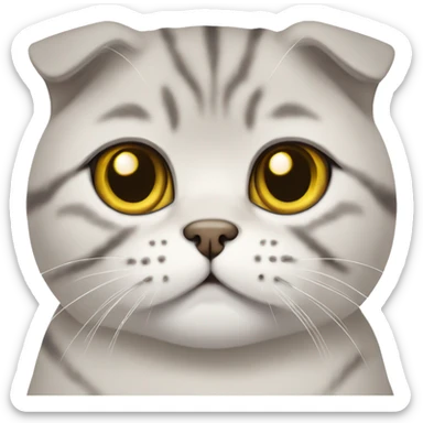 scottish fold cat sticker