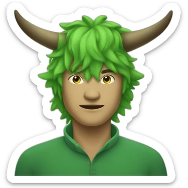 bullish green wojak sticker