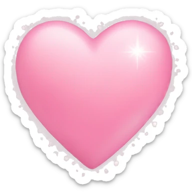 Light pink hearts and sparkles  sticker