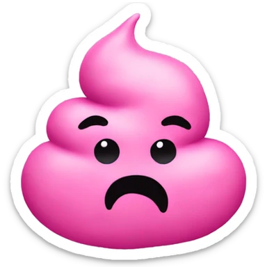 Pink poop emoji like this 💩 sticker