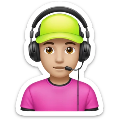 Neon Visor Gamers sticker