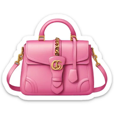 A pink Gucci bag sticker