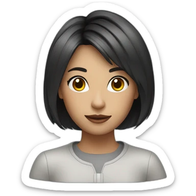 photographer girl yulond short haircut sticker