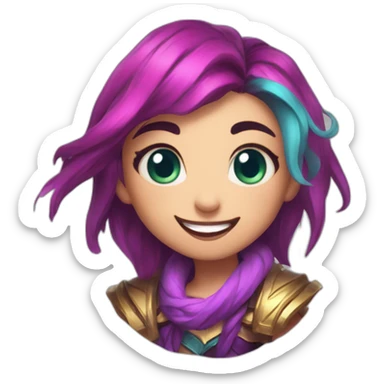 Jinx league of legends sticker