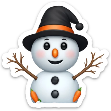 frozen snowman sticker