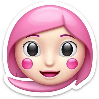 Shoppe rosa 3D sticker