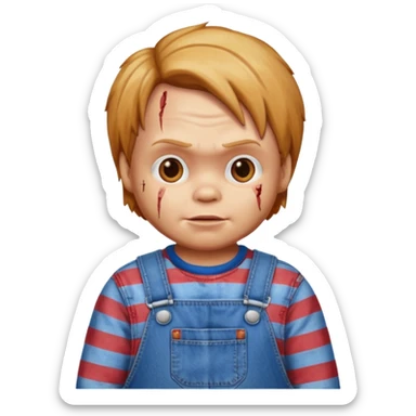 chucky corriendo sticker