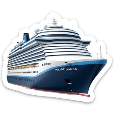 holland america cruise ship in rotterdam sticker