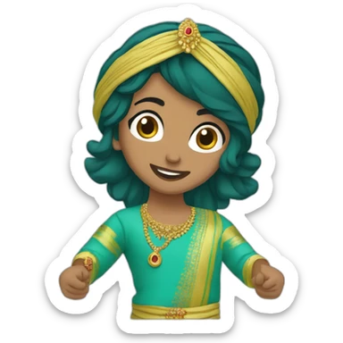 bhangra dancer ferozi sticker