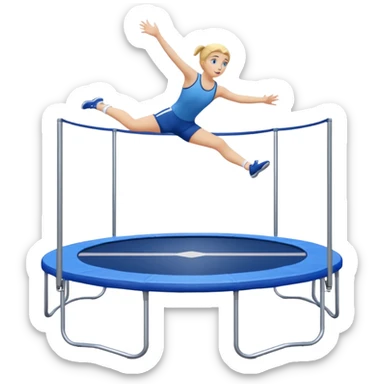basic olympic standard trampoline sticker