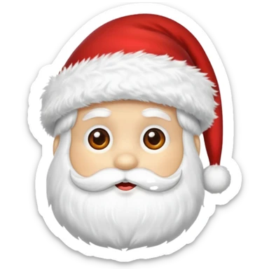 Santa hat emoji sticker