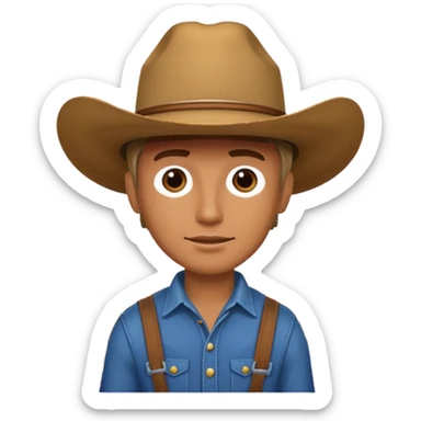 tractor with cowboy sticker