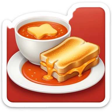 grilled cheese and tomato soup sticker