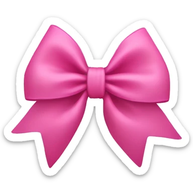 Pink bow sticker