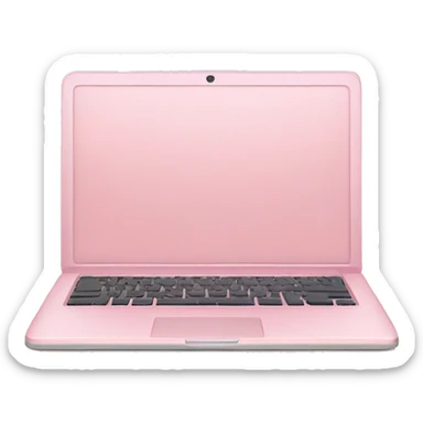 Light pink laptop sticker