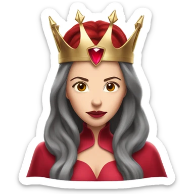 scarlet witch face with crown sticker