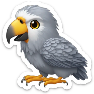Perroquet gris du Gabon sticker