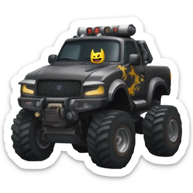 Batgirls monster hunter truck  sticker