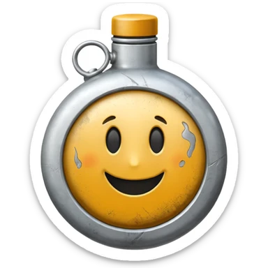 Camp Essentials, canteen,negative:character. sticker