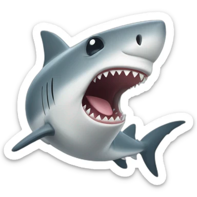 Cute Shark laughing sticker