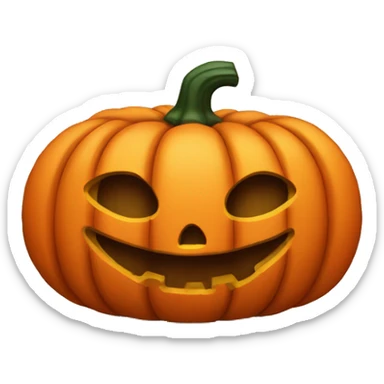 Jackolantern wearing a sweater  sticker