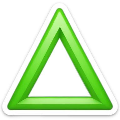 triangle green sticker