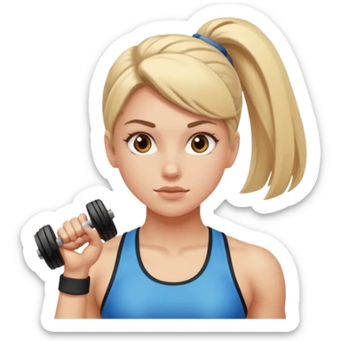 Gym girl sticker
