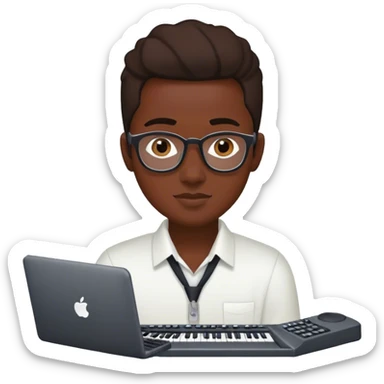 Afuh flynn a computer programmer and passionate musician sticker