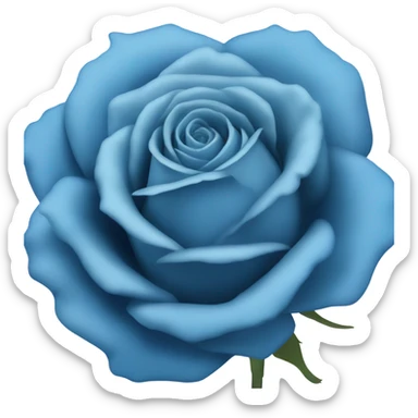 Blue rose sticker
