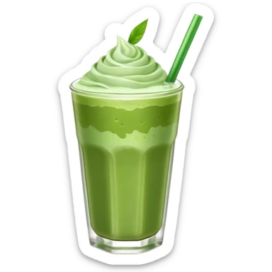 iced matcha latte  sticker