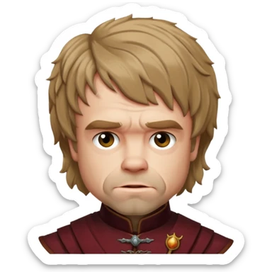 Tyrion Lannister  from Games of throne character face only front face sticker