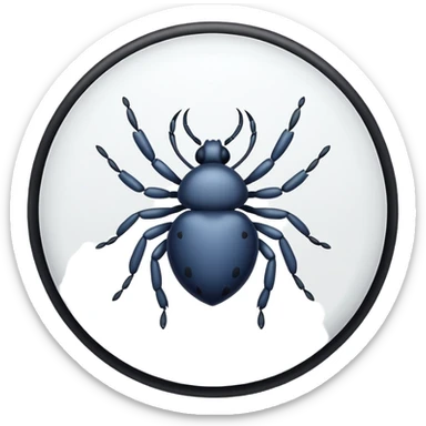 Round tick sticker