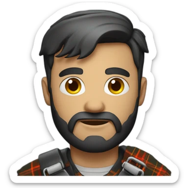 arsonist wearing a kilt sticker