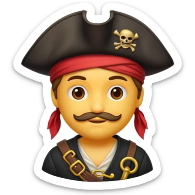 Make an emoji for pirates sticker
