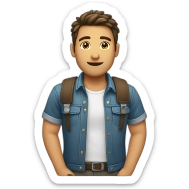 guy think abut gender sticker