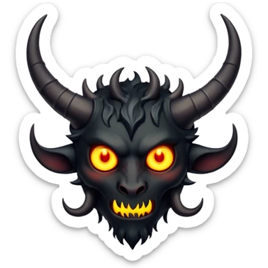 Demonio negro  sticker