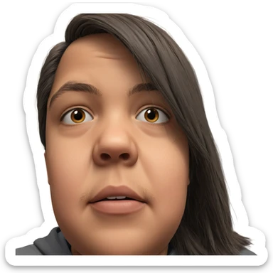 realistic portrait of a boy sticker